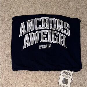 Victoria's Secret PINK Navy Anchors Aweigh Tube Top